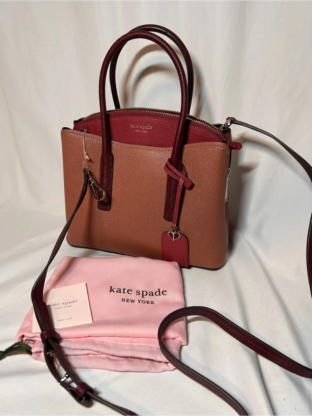 Kate Spade New York Margaux Medium Satchel in pebbled leather